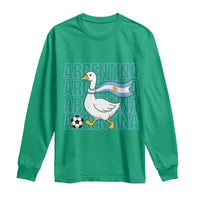 Argentina Soccer Football Long Sleeve Shirt Silly Goose Argentinian Flag Fan Supporter