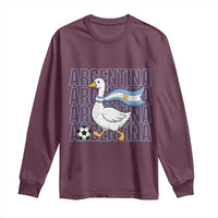 Argentina Soccer Football Long Sleeve Shirt Silly Goose Argentinian Flag Fan Supporter