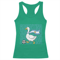 Argentina Soccer Football Racerback Tank Top Silly Goose Argentinian Flag Fan Supporter