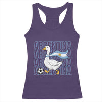 Argentina Soccer Football Racerback Tank Top Silly Goose Argentinian Flag Fan Supporter