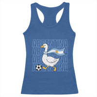 Argentina Soccer Football Racerback Tank Top Silly Goose Argentinian Flag Fan Supporter