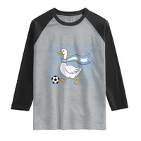 Argentina Soccer Football Raglan Shirt Silly Goose Argentinian Flag Fan Supporter