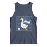 Argentina Soccer Football Tank Top Silly Goose Argentinian Flag Fan Supporter