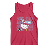 Argentina Soccer Football Tank Top Silly Goose Argentinian Flag Fan Supporter