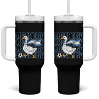 Argentina Soccer Football Tumbler With Handle Silly Goose Argentinian Flag Fan Supporter