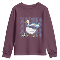 Argentina Soccer Football Youth Sweatshirt Silly Goose Argentinian Flag Fan Supporter