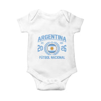 Argentina 2026 Soccer Football Fan Argentinian Flag Baby Onesie