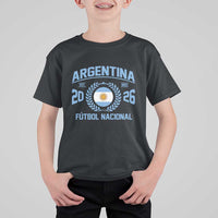 Argentina 2026 Soccer Football Fan Argentinian Flag T Shirt For Kid