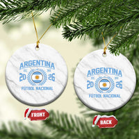 Argentina 2026 Soccer Football Fan Argentinian Flag Ceramic Ornament