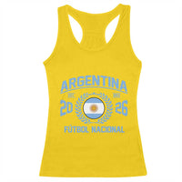 Argentina 2026 Soccer Football Fan Argentinian Flag Racerback Tank Top