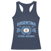 Argentina 2026 Soccer Football Fan Argentinian Flag Racerback Tank Top