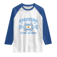 Argentina 2026 Soccer Football Fan Argentinian Flag Raglan Shirt