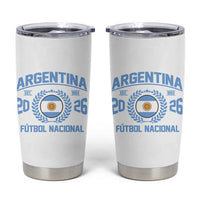 Argentina 2026 Soccer Football Fan Argentinian Flag Tumbler Cup