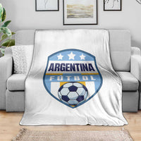 Argentina Soccer Football Throw Blanket Argentinian Football Game Day Supporter