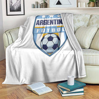 Argentina Soccer Football Throw Blanket Argentinian Football Game Day Supporter