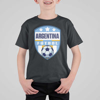 Argentina Soccer Football T Shirt For Kid Argentinian Football Game Day Supporter
