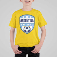 Argentina Soccer Football T Shirt For Kid Argentinian Football Game Day Supporter