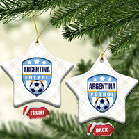 Argentina Soccer Football Ceramic Ornament Argentinian Football Game Day Supporter