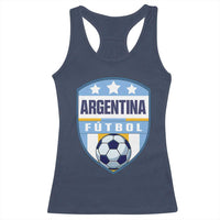 Argentina Soccer Football Racerback Tank Top Argentinian Football Game Day Supporter