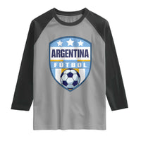 Argentina Soccer Football Raglan Shirt Argentinian Football Game Day Supporter