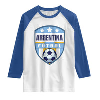 Argentina Soccer Football Raglan Shirt Argentinian Football Game Day Supporter