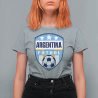 Argentina Soccer Football T Shirt For Women Argentinian Football Game Day Supporter
