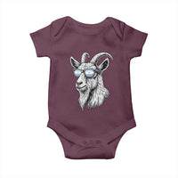 Cool Goat With Sunglasses Argentinian Flag Baby Onesie Argentina Soccer Football Game Day Supporter