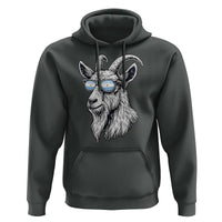 Cool Goat With Sunglasses Argentinian Flag Hoodie Argentina Soccer Football Game Day Supporter