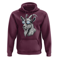 Cool Goat With Sunglasses Argentinian Flag Hoodie Argentina Soccer Football Game Day Supporter