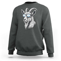 Cool Goat With Sunglasses Argentinian Flag Sweatshirt Argentina Soccer Football Game Day Supporter