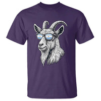 Cool Goat With Sunglasses Argentinian Flag T Shirt Argentina Soccer Football Game Day Supporter