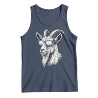 Cool Goat With Sunglasses Argentinian Flag Tank Top Argentina Soccer Football Game Day Supporter