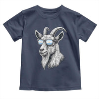 Cool Goat With Sunglasses Argentinian Flag Toddler T Shirt Argentina Soccer Football Game Day Supporter