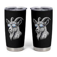 Cool Goat With Sunglasses Argentinian Flag Tumbler Cup Argentina Soccer Football Game Day Supporter