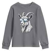 Cool Goat With Sunglasses Argentinian Flag Youth Sweatshirt Argentina Soccer Football Game Day Supporter