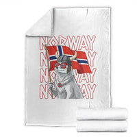 Norwegian Forest Cat Norway Flag Norge Pride Throw Blanket