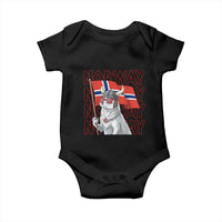 Norwegian Forest Cat Norway Flag Norge Pride Baby Onesie