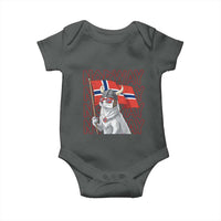 Norwegian Forest Cat Norway Flag Norge Pride Baby Onesie