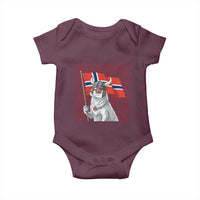 Norwegian Forest Cat Norway Flag Norge Pride Baby Onesie