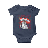 Norwegian Forest Cat Norway Flag Norge Pride Baby Onesie