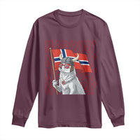 Norwegian Forest Cat Norway Flag Norge Pride Long Sleeve Shirt