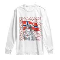 Norwegian Forest Cat Norway Flag Norge Pride Long Sleeve Shirt