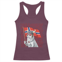 Norwegian Forest Cat Norway Flag Norge Pride Racerback Tank Top