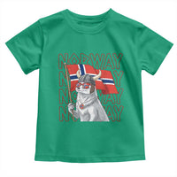 Norwegian Forest Cat Norway Flag Norge Pride Toddler T Shirt
