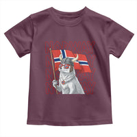 Norwegian Forest Cat Norway Flag Norge Pride Toddler T Shirt