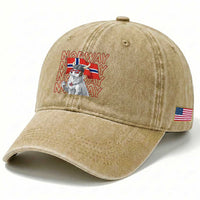 Norwegian Forest Cat Norway Flag Norge Pride Washed Cotton Baseball Cap