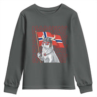 Norwegian Forest Cat Norway Flag Norge Pride Youth Sweatshirt
