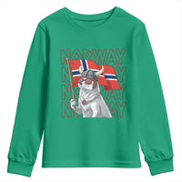 Norwegian Forest Cat Norway Flag Norge Pride Youth Sweatshirt
