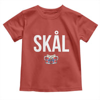 Skål Cheers in Norwegian Norway Toddler T Shirt Funny Drinking Beer Norwegian Scandinavian