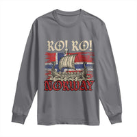 Ro Ro Norwegian Viking Ship Norway Flag Long Sleeve Shirt